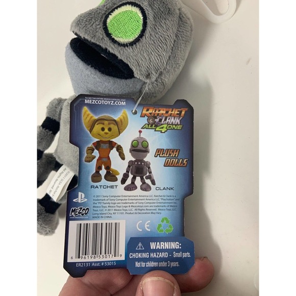 Ratchet & Clank All 4 One Plush Set Playstation NWT New With Tags - Picture 5 of 6